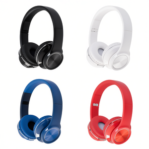 Casque audio supra-auriculaire avec câble, disponible en noir, blanc, bleu et rouge - Product Image 2