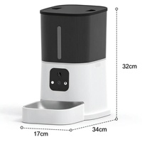 Distributeur automatique intelligent de nourriture pour animaux de compagnie en acier inoxydable avec logo personnalisé et réglage de l'heure – Vente en gros