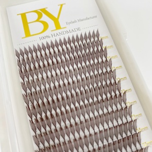 Nouvelles extensions de cils Wispy Anime Comic Spire 0,07 mm en PBT coréen noir mat, effet Anime Spike - Product Image 3