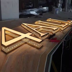 Lettere LED in Acciaio Inox Perforate Lateralmente a Lunga Durata, Insegna Pubblicitaria per Esterni IPX6 Impermeabile con Telecomando per Matrimoni e Hotel - Product Image 2