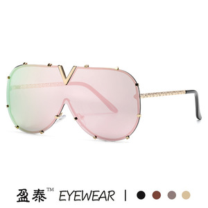 V8 Sunglasses Unisex <b>Plastic</b> And Metal Frame UV400 Protection Fashion <b>Glasses</b> - Product Image 2