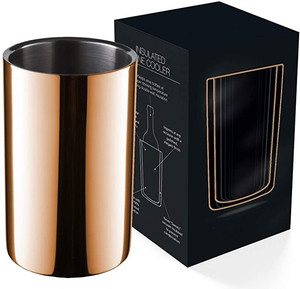 Premium şarap soğutucu kova şampanya soğutucu kovası çift duvar yalıtımlı şarap şişesi soğutucu - Product Image 2