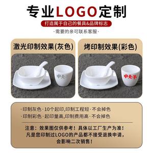 Melamine White Tableware <b>Set</b> 4 Piece Round Solid Color For Hotel <b>Restaurant</b> Use - Product Image 4