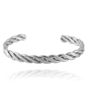 yunnique Titanium Steel Twisted <b>Rope</b> Open <b>Bracelet</b> For Men And Women Fashion Jewelry 280721 - Product Image 1