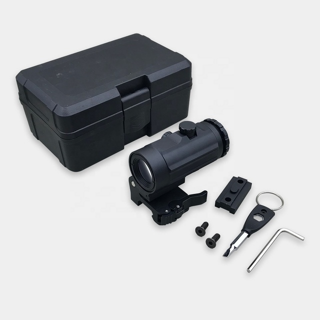 Hunting Tactical Optics Quick Detach Mount 3X Magnifier Scope for Red Dot & Holographic Sights