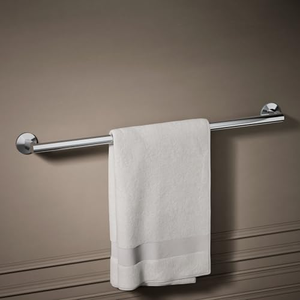 Porte-serviettes en acier inoxydable, barre simple pour salle de bain, toilettes, cuisine, pour accrocher les serviettes - Product Image 1