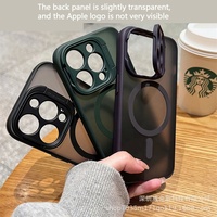Étui magnétique étanche antichoc en TPU pour PC, design de luxe avec chargement sans fil, protection de l'appareil photo et support pour 15/14 Pro Max