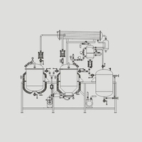 Réservoir d'extraction sous vide en acier inoxydable industriel, extracteur d'herbes, concentrateur sous vide pour les industries biotechnologiques et alimentaires