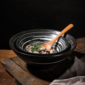 Wholesale Japanese Creative Ceramic <b>Noodle</b> Soup Bowl 7/8/9 Inch Porcelain Udon Soba Bowl Restaurant Tableware Salad Bowl - Product Image 4