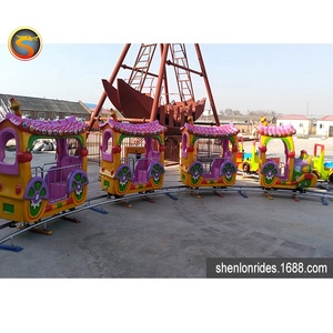 L'amusement populaire monte les trains de voie circulaires de <span class=keywords><strong>train</strong></span> de voie électrique pour le kiddie - Product Image 6