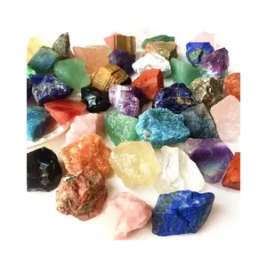 wholesale natural rough stone healing mix material gemstone raw for lmprove fortune gift fengshui decorations