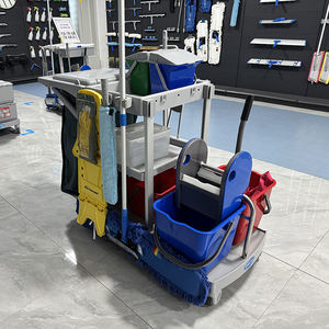 Carrito personalizado para limpieza <span class=keywords><strong>de</strong></span> habitación, carrito <span class=keywords><strong>de</strong></span> limpieza, carrito <span class=keywords><strong>de</strong></span> limpieza, carrito <span class=keywords><strong>de</strong></span> servicio <span class=keywords><strong>de</strong></span> Hotel - Product Image 2