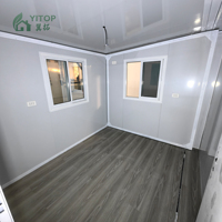 Conteneur de bureau préfabriqué modulaire, maisons miniatures pliables, portables, 20 pieds, installation facile, transport, maison miniature modulaire extensible