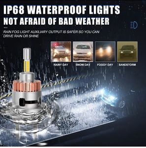 Nouveauté 60W <span class=keywords><strong>ampoule</strong></span> de <span class=keywords><strong>phare</strong></span> LED de voiture 7000LM 6500k 360 degrés émettant Compatible H1 H4 H7 9005 9006 9012 D2H modèles A3 A4 A1 - Product Image 6