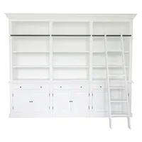 Bibliothèque mobile sur roulettes sur mesure, style ferme moderne, pour mobilier contemporain – Vente directe