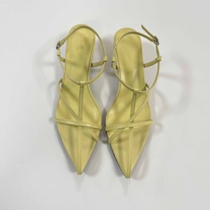 Sandales Sexy pour Femme à <span class=keywords><strong>Talon</strong></span> Aiguille Bas, Style Français, Polyvalentes, à Bout Pointu, Fines Brides et Bout Ouvert - Product Image 3