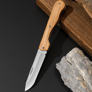 Tùy Chỉnh Ngoài Trời <span class=keywords><strong>Fab</strong></span> Bánh Survival Cắm Trại Dao Với Gỗ Xử Lý 89Mm Lưỡi Thép Không Gỉ Trượt Mở Thiết Kế OEM Hỗ Trợ - Product Image 5