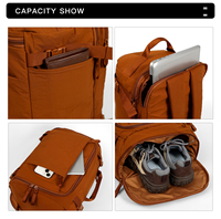 Sac à dos pour ordinateur portable de voyage personnalisé avec logo, pour femmes, 15,6 pouces, résistant à l'eau, extensible, pour le travail ou l'université