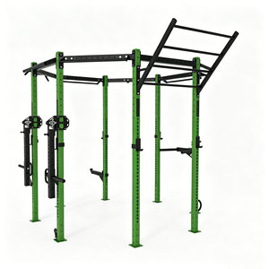 Plataforma Octogonal Multiusos para <span class=keywords><strong>CrossFit</strong></span>, <span class=keywords><strong>Jaula</strong></span> <span class=keywords><strong>de</strong></span> Gimnasio Modular Octogonal con Barra <span class=keywords><strong>de</strong></span> Agarre y Brazos <span class=keywords><strong>de</strong></span> Resistencia - Product Image 1
