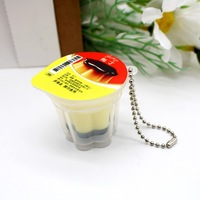 Porte-clés personnalisé en forme de pudding et de gelée, miniature créative, jouet sensoriel souple à pincer, breloque TPR personnalisée