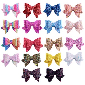 กิ๊บติดผมรูปโบว์แวววาวสีสันสดใสสไต<span class=keywords><strong>ล</strong></span>์เกาหลีใหม่1ชิ้นสำหรับเด็กผู้หญิงกิ๊บติดผมวินเทจอ่อนหวาน<span class=keywords><strong>ล</strong></span>ะเอียดอ่อนเครื่องประดับตกแต่งผมเด็กน่ารัก - Product Image 1