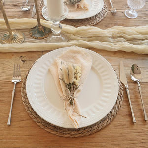 Tapete de Jacinto Manteles individuales tejidos a mano Copa tejida de Vietnam, Tazón, Sartén Manteles individuales resistentes al calor - Product Image 4