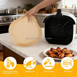 Venta Directa de Fábrica, Revestimientos de Papel Desechables para Alimentos, Antiadherentes, Aptos para Freidoras de Aire, con Logotipo Personalizado en Stock - Product Image 3