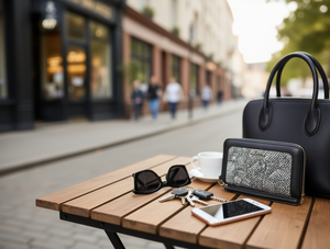 Portefeuille simple pour femme, grande taille, en microfibre, en cuir synthétique, fermeture à glissière, usage quotidien - Product Image 2