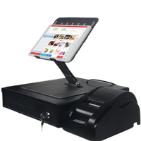 Système de Point de Vente (PDV) Tactile Intelligent pour Petits Commerces et Solutions de Restauration, Android 10, Écran 10,1 Pouces, Support Pliable, Caisse Thermique 58mm/80mm, 4 Go RAM