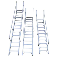 Échelle suspendue mobile en alliage d'aluminium OEM/ODM personnalisable pour intérieur et extérieur, échelle à marches adaptable pour usage domestique et industriel
