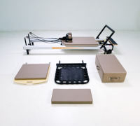 Machine de Pilates Reformer Professionnelle en Alliage d'Aluminium Portable, Équipement de Gymnastique à Domicile Gain de Place, Lit de Qualité Studio