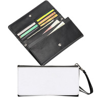 Dompet Gelang Wanita Kulit PU Sublimasi Tahan Lama Sederhana Modern Multifungsi Kosong Dapat Dipersonalisasi Tas Tangan Populer