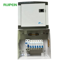 Boîte de distribution d'alimentation 6 voies 230/400V IP40 étanche en PVC avec coque métallique pour usage extérieur/intérieur, montage mural, certifiée CE