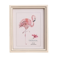Cadre photo en plastique beige doré personnalisé, design classique moderne, rectangulaire, imprimé en 2 couleurs, à suspendre ou à poser – Grande Vente