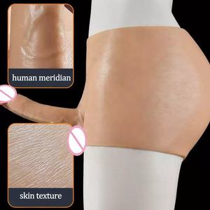 Deri Hissi Veren Oyuklu Katı Silikon Lezbiyen Kayışlı Yapay Penis Gerçek Erkek Penis Seks Oyuncağı Kadınlar ve Erkekler için İç Çamaşırı - Product Image 2