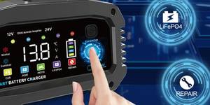 شاحن بطارية E-FAST للرصاص الحمضي وLiFePO4، تيار فعلي 20 أمبير وليس 25 أمبير، 12 فولت/24 فولت للسيارات والقوارب - Product Image 4