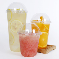 Gobelets froids biodégradables et écologiques en plastique PP de qualité alimentaire à paroi simple avec logo personnalisé 12oz/16oz/20oz/24oz/Format personnalisé Jus GUYUE