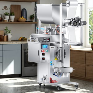 Machine d'emballage automatique pour petits sachets de pâte, avec remplissage, impression de date, scellage électrique, économie d'énergie, en plastique - Product Image 1