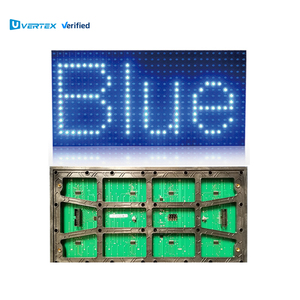 Hot bán chuyên nghiệp P10 Dip đơn sắc màu xanh 320x160 mét mét <span class=keywords><strong>LED</strong></span> hiển thị biểu ngữ dấu hiệu văn bản mô-đun di động - Product Image 1