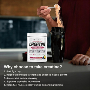 Wins Town OEM Creatina Monohidrato en Polvo 5000mg con Mezcla de Electrolitos HMB Sabor Arándano y Limón para Apoyar la Recuperación y la Fuerza Muscular - Product Image 2