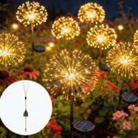 Poteau lumineux LED puissant pour jardin, avec fil de cuivre, étanche, pour décorations de fêtes
