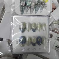 Uñas Postizas Hechas a Mano con Diseños Variados al por Mayor, Uñas Artificiales de Alta Calidad, Suministros para Arte de Uñas
