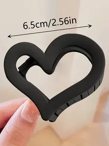 <span class=keywords><strong>PL</strong></span> venta al por mayor en forma de corazón pinzas para el cabello moda Simple temperamento <span class=keywords><strong>pl</strong></span>ástico pinza para el cabello mujeres niñas Accesorios - Product Image 6