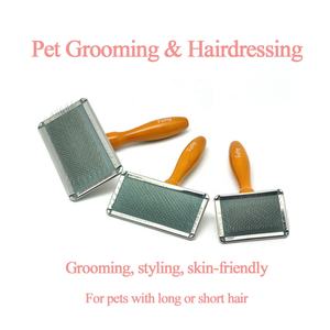 Baoli OEM Pettine Per Cani Brosse Chiens 65x125mm spazzola Per toelettatura Per Cani in acciaio inossidabile Pettine Per peli di cane spazzola Per animali domestici - Product Image 5