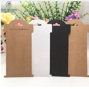 Tùy Chỉnh Kraft Giấy Dệt Tóc Clip Tóc Claws Thẻ Bao Bì Đa Màu Kẹp Tóc/Phụ Kiện Hiển Thị Thẻ Đồ Trang Sức - Product Image 4