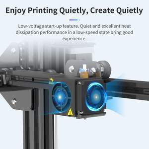 Ventilador axial Creality 4010, 40x40x10mm, LED azul, para Ender 3, ventilador de refrigeración de 24V con kit de montaje - Product Image 2