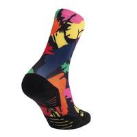 Chaussettes de sport en coton à compression élevée, personnalisées, fantaisie, originales, avec impression numérique, conception OEM