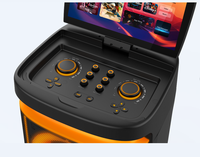 Nouveau Haut-parleur Karaoké Vidéo Tout-en-un Puissant 2026 avec Double Woofer de 10 Pouces, 100W, Bluetooth, USB et Écran Tactile
