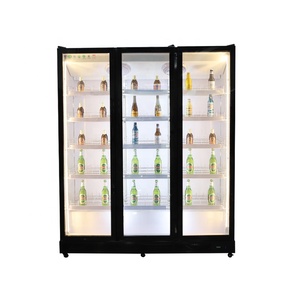 Commercial Supermarket Double <strong>Glass</strong> Door Refrigerator Vertical Coke Drink Beverage Cooler Display Fridge Showcase for <strong>Cocacola</strong> - Product Image 6