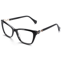 Monture de lunettes Elan Optical YB8503, modèle œil de chat classique populaire pour femmes, monture intégrale en acétate avec métal, livraison rapide.
